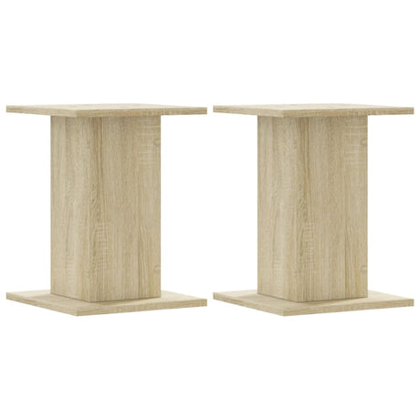 Vidaxl speakerstandaards 2 st 30x30x40 cm bewerkt hout sonoma eiken