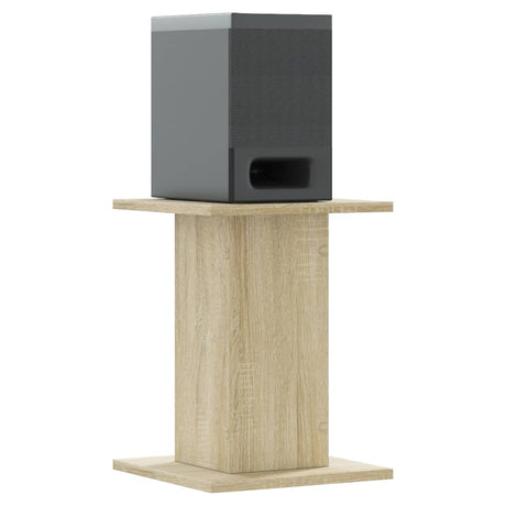 Vidaxl speakerstandaards 2 st 30x30x40 cm bewerkt hout sonoma eiken