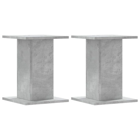 Vidaxl speakerstandaards 2 st 30x30x40 cm bewerkt hout betongrijs