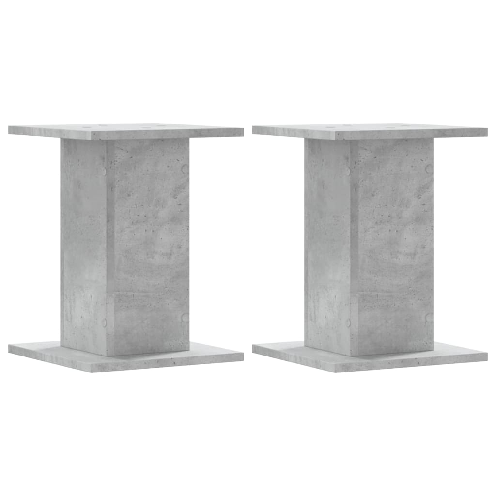 Vidaxl -højttaler står 2 pcs 30x30x40 cm forarbejdet træ Betongrijs