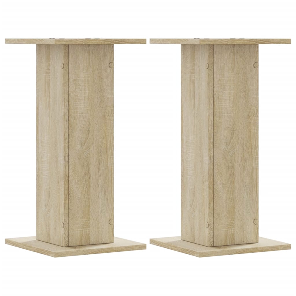 Le haut-parleur Vidaxl comprend 2 PCS 30x30x60 cm en bois de bois de bois sonoma