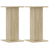Vidaxl speakerstandaards 2 st 30x30x60 cm bewerkt hout sonoma eiken