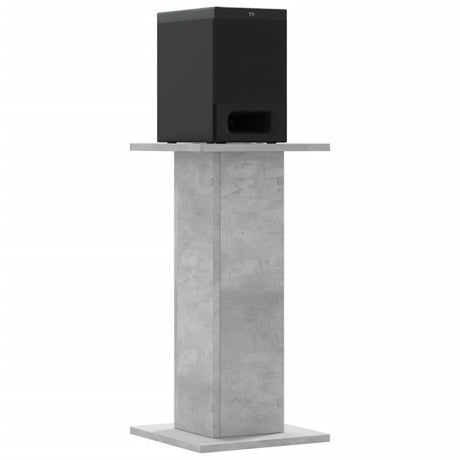 Vidaxl speakerstandaards 2 st 30x30x60 cm bewerkt hout betongrijs