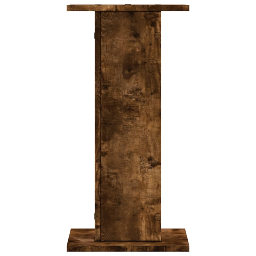 Vidaxl speakerstandaards 2 st 30x30x60 cm bewerkt hout gerookt eiken