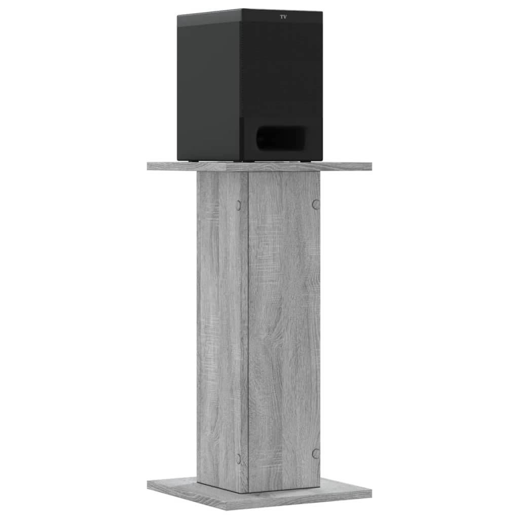 VidaXL speaker stands 2 pcs 30x30x60 cm Processed Wood Gray Sonoma