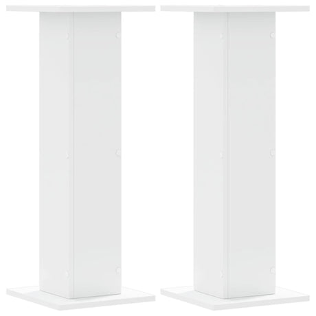 Vidaxl speakerstandaards 2 st 30x30x80 cm bewerkt hout wit