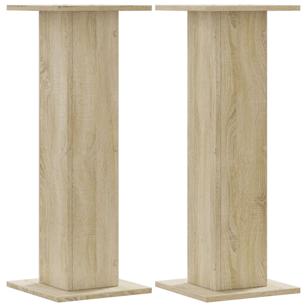 Vidaxl Speaker Stands 2 PC 30x30x80 cm Oak Sonoma Elaborated Sonoma