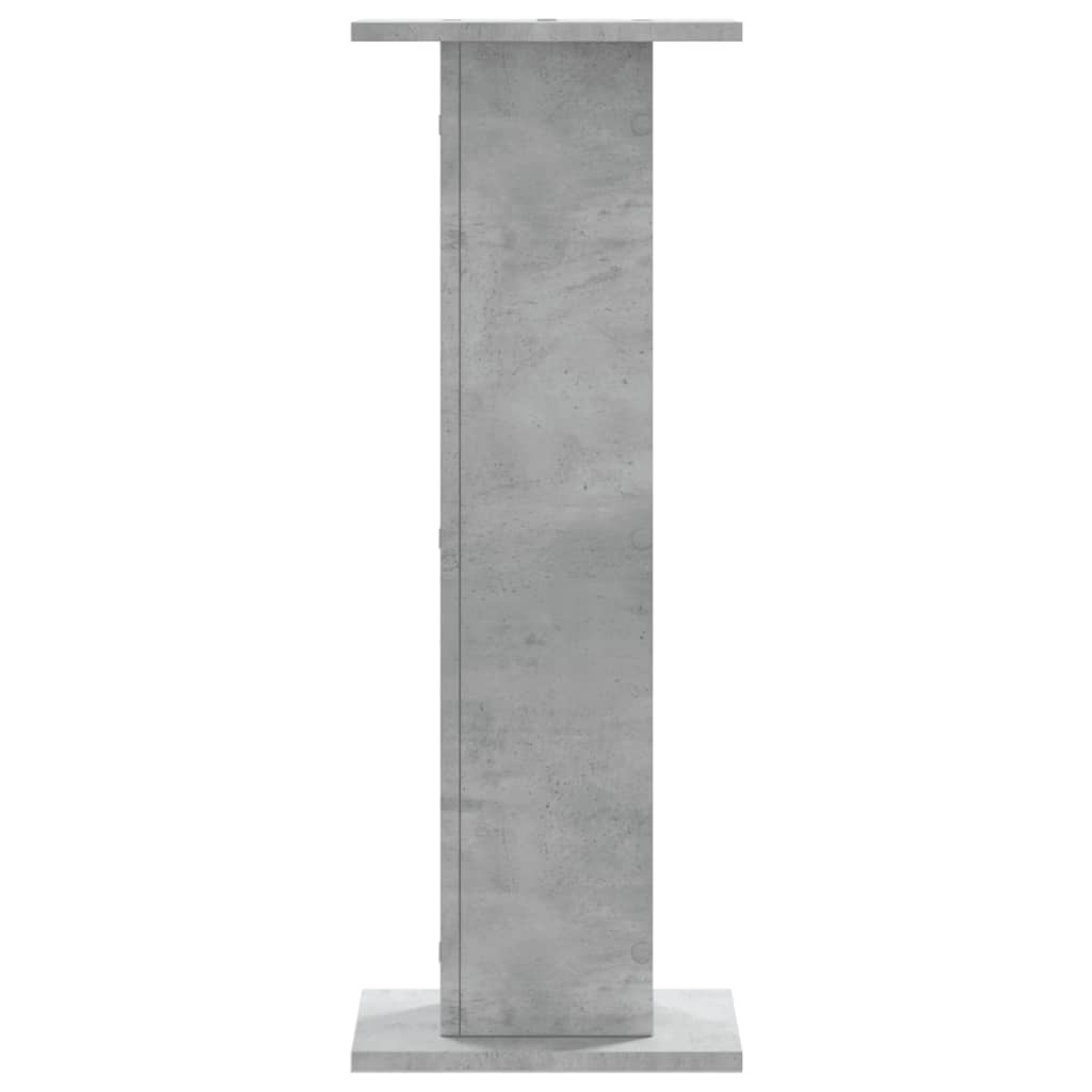 Vidaxl speakerstandaards 2 st 30x30x80 cm bewerkt hout betongrijs