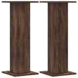 Vidaxl speakerstandaards 2 st 30x30x80 cm bewerkt hout bruin eiken