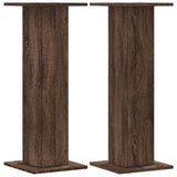 Vidaxl Speaker Stands 2 PCS 30x30x80 cm quercia marrone legno trasformata