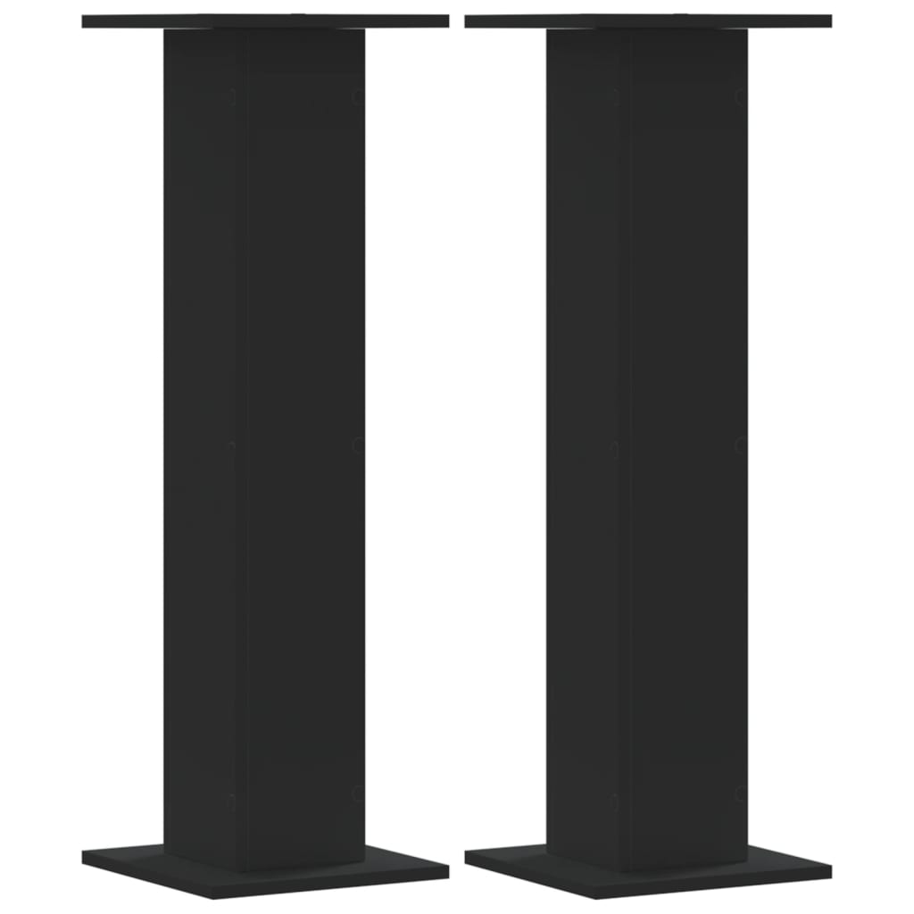 Vidaxl Speaker Stands 2 PCS 30x30x95 cm de madera procesada Negro