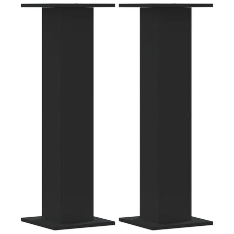 Vidaxl speakerstandaards 2 st 30x30x95 cm bewerkt hout zwart