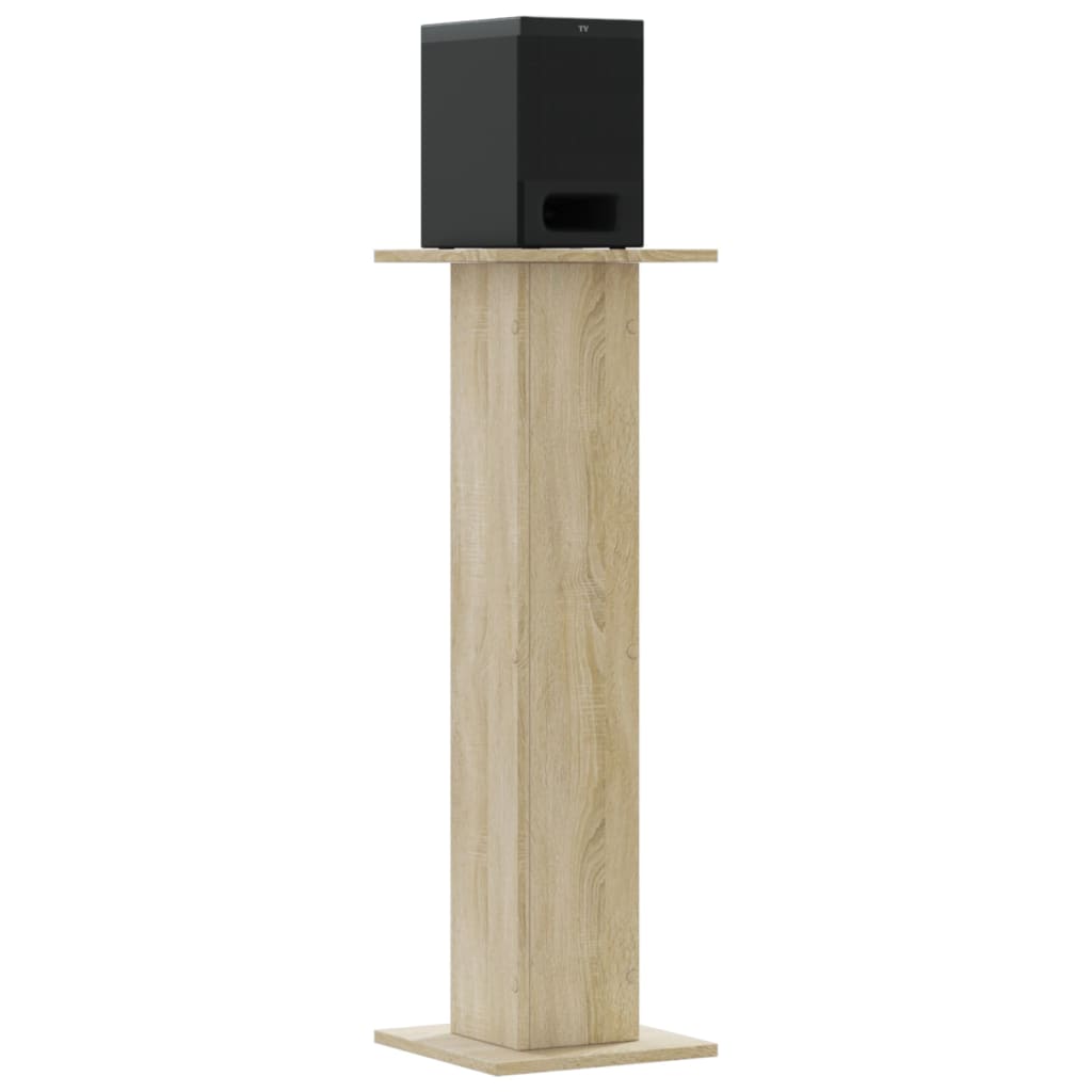 Vidaxl Speaker Stands 2 PCS 30x30x95 cm Oak Sonoma elaborato