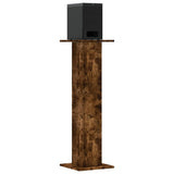 Vidaxl Speaker Stands 2 PCS 30x30x95 cm in legno di quercia affumicata