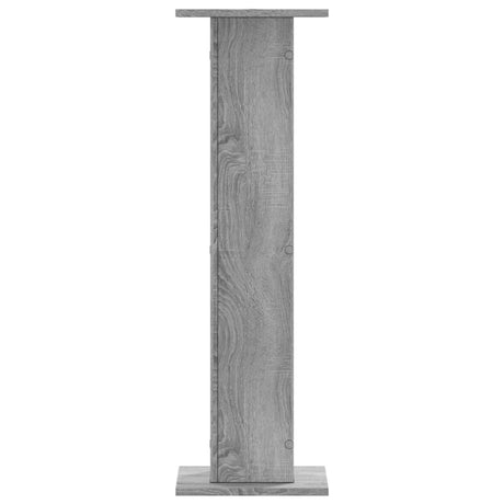Vidaxl speakerstandaards 2 st 30x30x95 cm bewerkt hout grijs sonoma