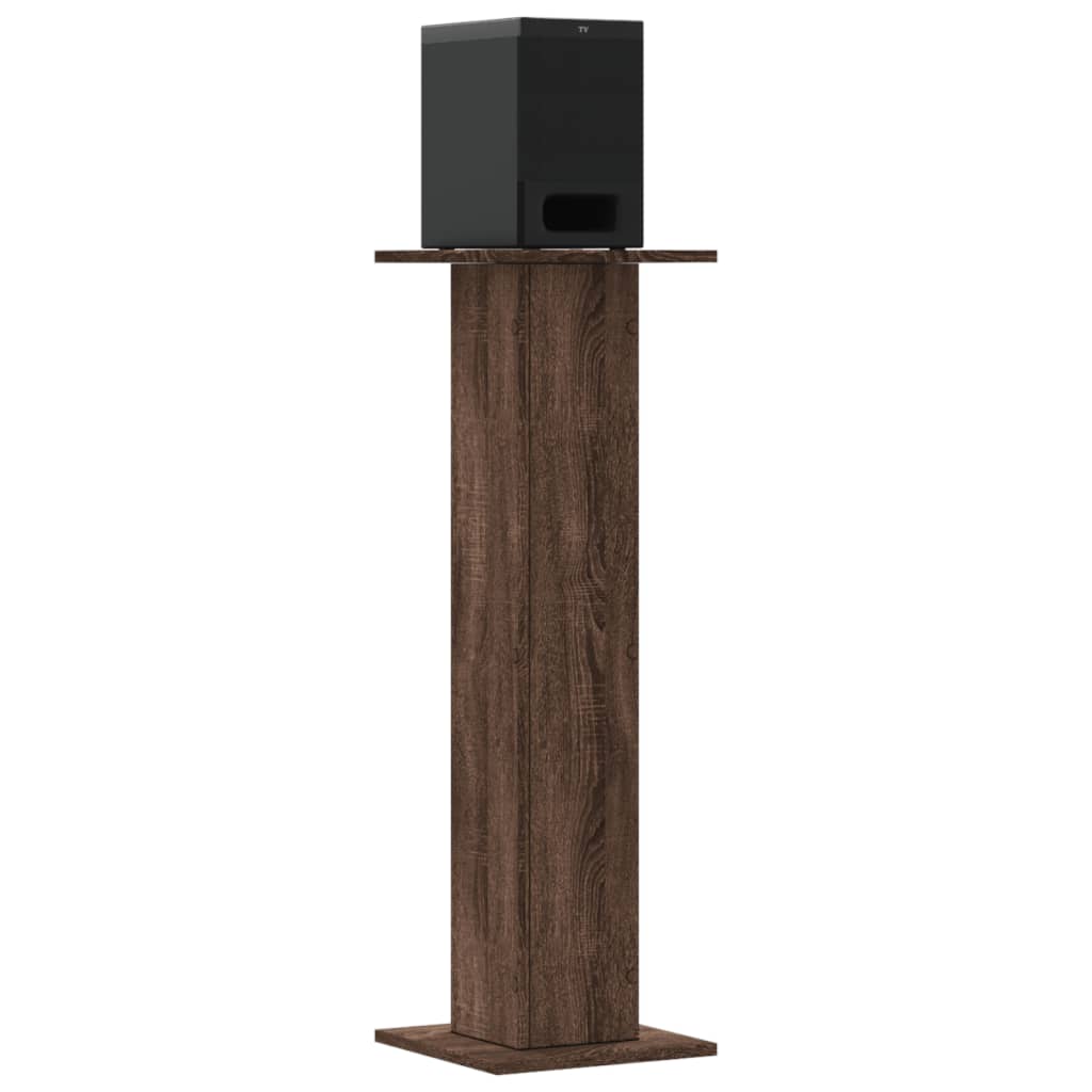 Altavoz Vidaxl se encuentra 2 pcs 30x30x95 cm de roble marrón de madera procesado