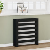 VIDAXL -Radiatorkonstruktion 78x20x82 cm verarbeitetes Holzschwarz