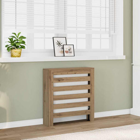 Vidaxl radiatorombouw 78x20x82 cm bewerkt hout artisanaal eikenkleur