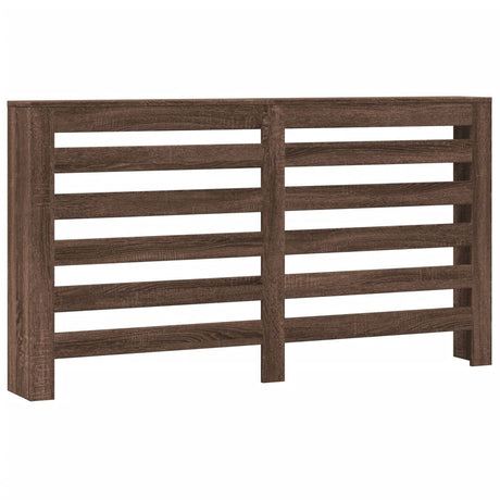 Vidaxl radiatorombouw 149x20x82 cm bewerkt hout bruin eikenkleurig