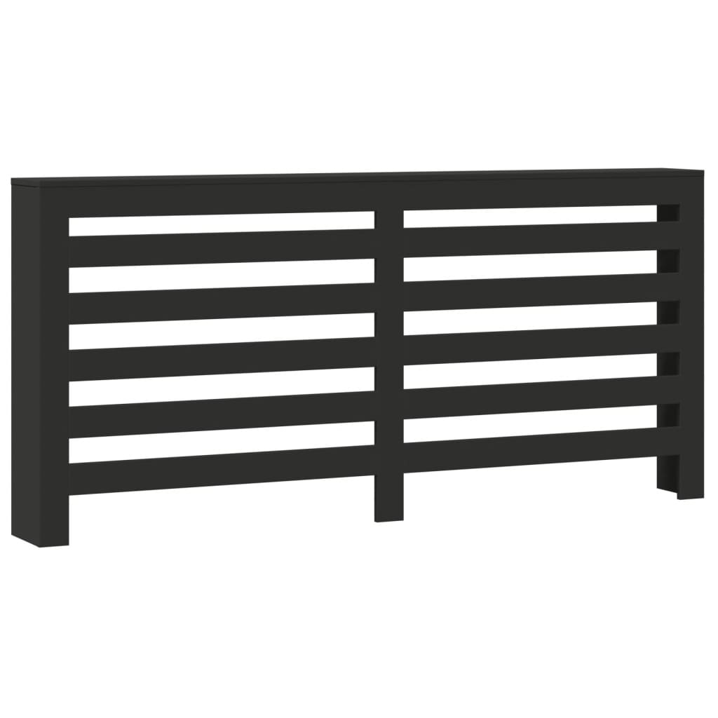 Construction de radiatorom de Vidaxl 175x20x82 cm Black Black