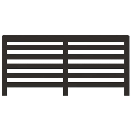 Vidaxl radiatorombouw 175x20x82 cm bewerkt hout zwart