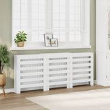 Vidaxl Radiatorom Construction 205x21.5x83.5 cm Behandlet trehvit