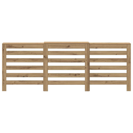 Vidaxl radiatorombouw 205x21,5x83,5 cm bewerkt hout artisanaal eiken