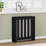 VIDAXL -Radiatorkonstruktion 78x20x82 cm verarbeitetes Holzschwarz