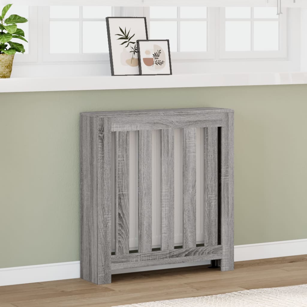 Vidaxl radiatorombouw 78x20x82 cm bewerkt hout grijs sonoma eikenkleur