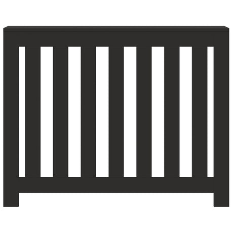 Vidaxl radiatorombouw 104x20x82 cm bewerkt hout zwart