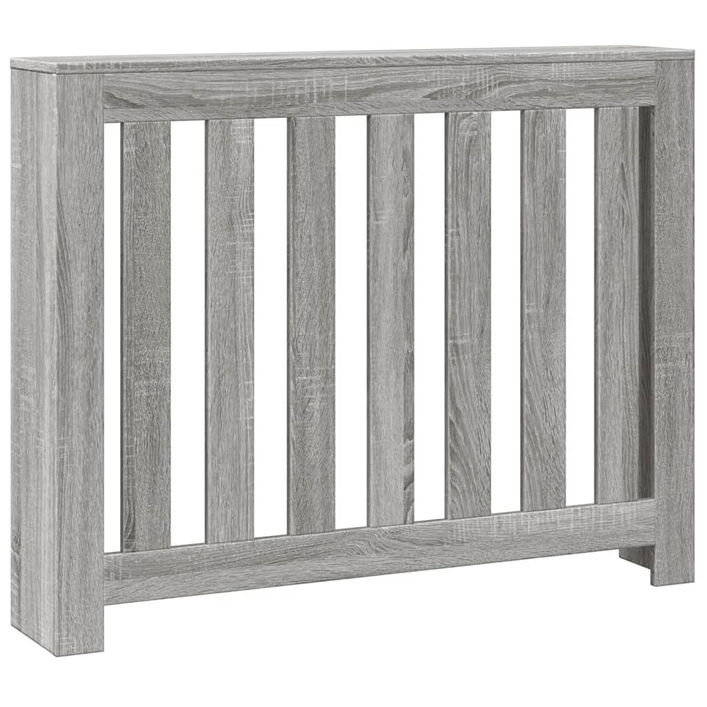 VIDAXL -Radiatorkonstruktion 104x20x82 cm verarbeitetes Holzgrau Sonoma -Eiche