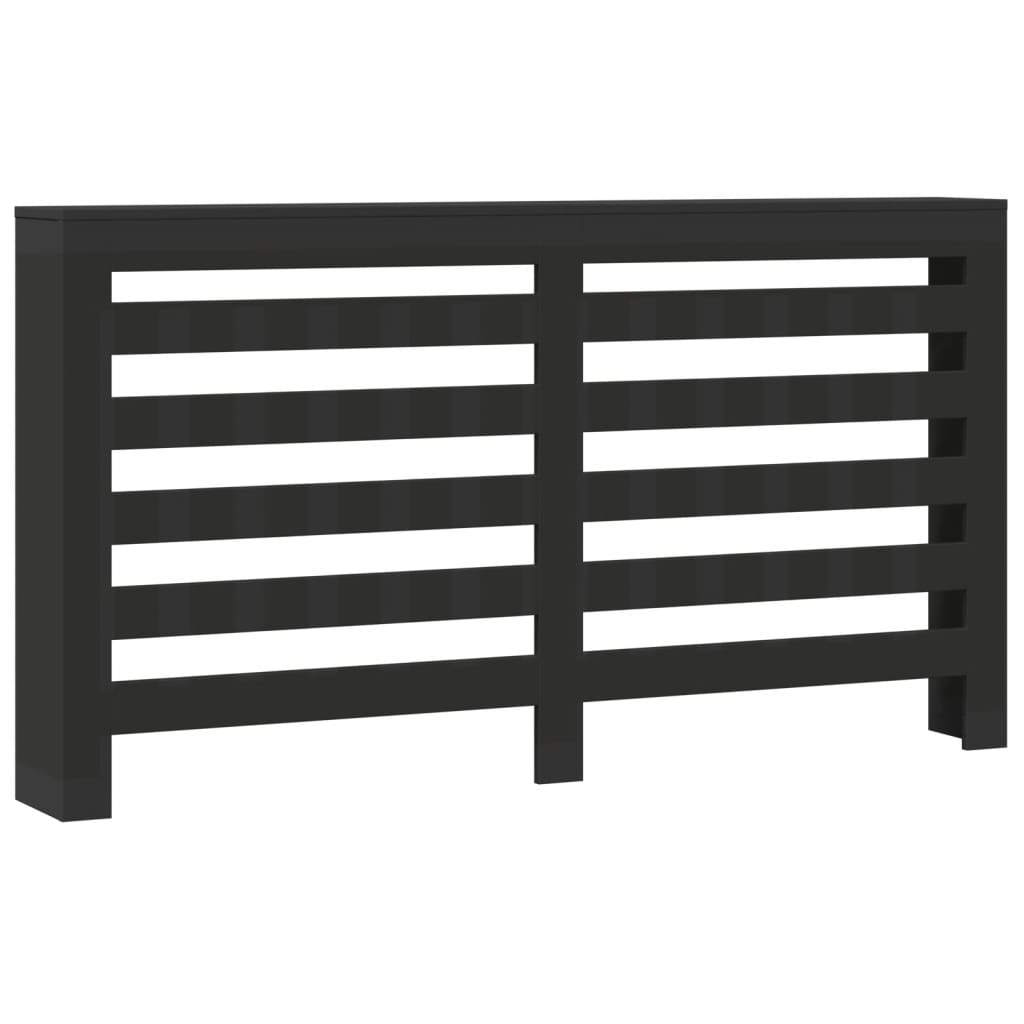 Construction de radiatorom de Vidaxl 175x20x82 cm Black Black