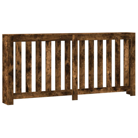 Vidaxl radiatorombouw 175x20x82 cm bewerkt hout gerookt eikenkleurig