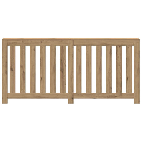 Vidaxl radiatorombouw 175x20x82 cm bewerkt hout artisanaal eikenkleur
