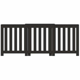 Vidaxl radiatorombouw 205x21,5x83,5 cm bewerkt hout zwart