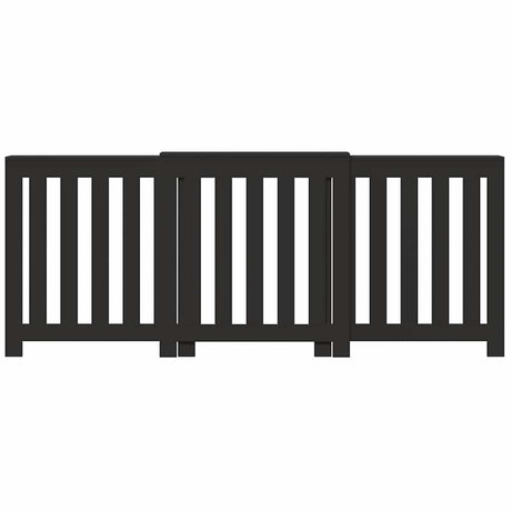 Vidaxl radiatorombouw 205x21,5x83,5 cm bewerkt hout zwart