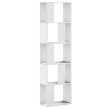 Vidaxl boekenkast 5-laags 45x23,5x162,5 cm bewerkt hout wit