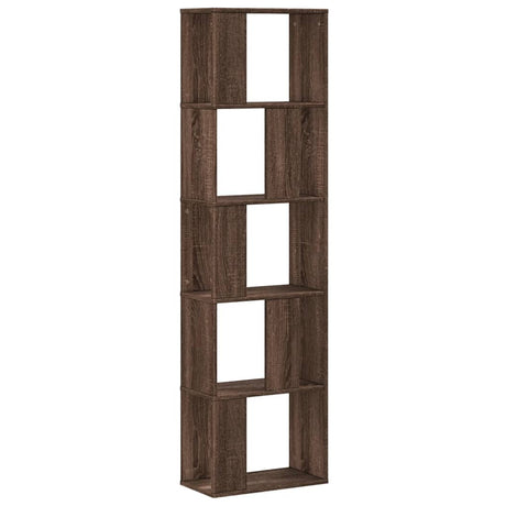 Vidaxl boekenkast 5-laags 45x23,5x162,5 cm hout bruin eikenkleurig