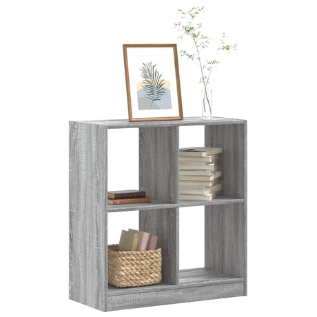 Vidaxl boekenkast 68,5x32x75 cm bewerkt hout grijs sonoma eikenkleurig