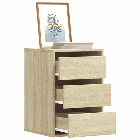 Vidaxl ladekast 40x41x58 cm bewerkt hout sonoma eikenkleurig