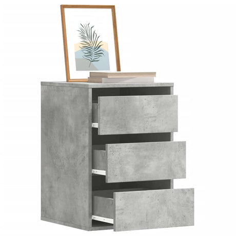 Vidaxl ladekast 40x41x58 cm bewerkt hout betongrijs