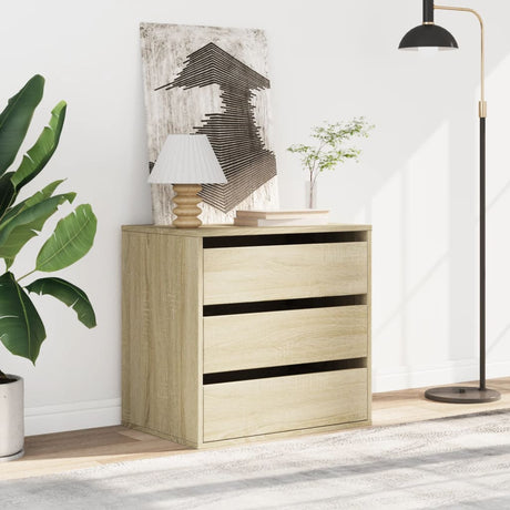Vidaxl ladekast 60x41x58 cm bewerkt hout sonoma eikenkleurig
