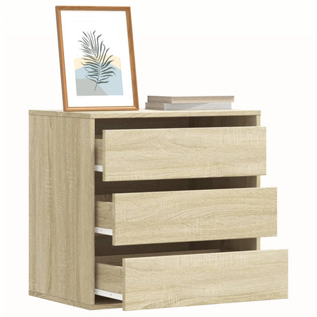 Vidaxl ladekast 60x41x58 cm bewerkt hout sonoma eikenkleurig