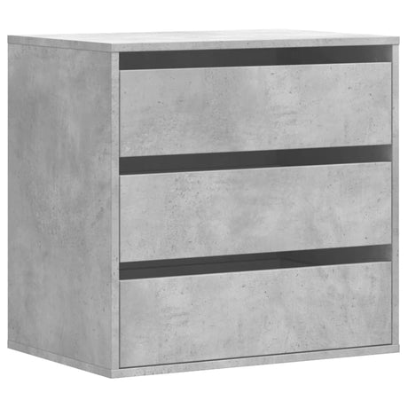 Vidaxl ladekast 60x41x58 cm bewerkt hout betongrijs