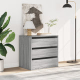 Vidaxl ladekast 60x41x58 cm bewerkt hout grijs sonoma eikenkleurig