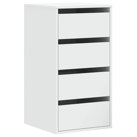 Vidaxl ladekast 40x41x76 cm bewerkt hout wit