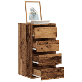 Vidaxl ladekast 40x41x76 cm bewerkt hout oud houtkleurig