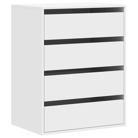 Vidaxl ladekast 60x41x76 cm bewerkt hout wit