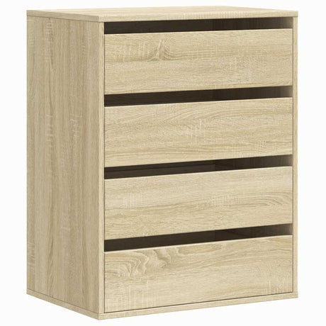 Vidaxl ladekast 60x41x76 cm bewerkt hout sonoma eikenkleurig