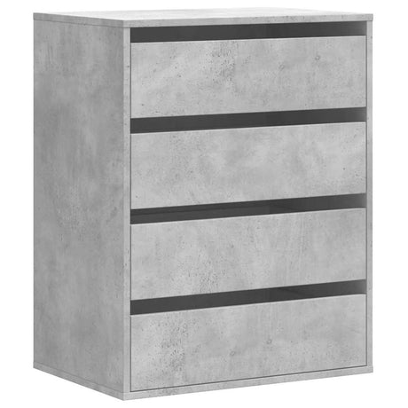 Vidaxl ladekast 60x41x76 cm bewerkt hout betongrijs